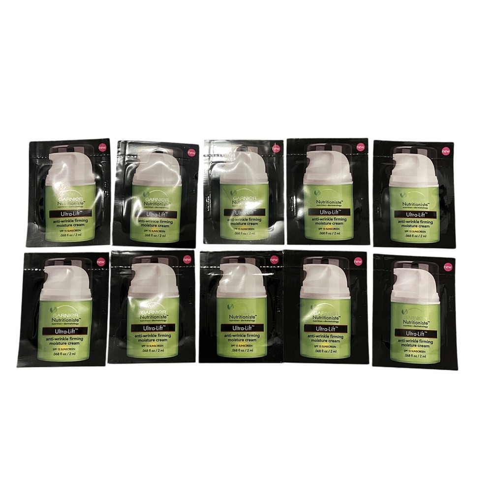 20 Garnier Nutritioniste Ultra Lift Anti Wrinkle Firming Moisture Cream Packets‎